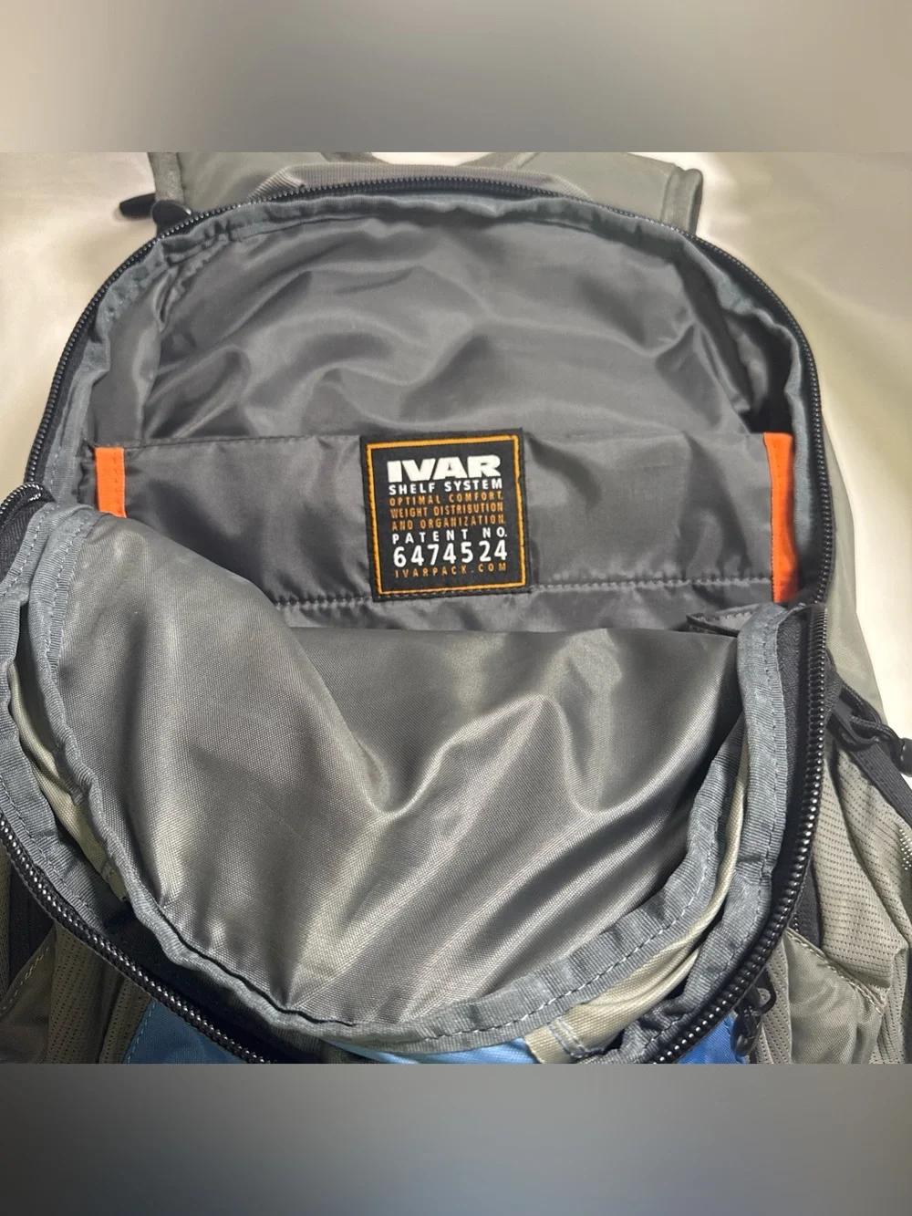 Ivar Revel Backpack Blue/Grey Backpack  Excellent Condition